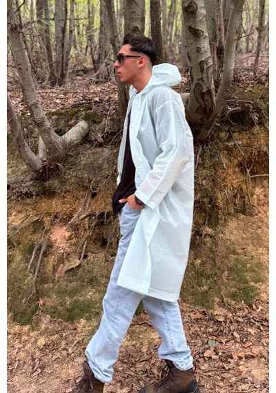 Mollycrush Unisex Su Rüzgar Geçirmez Katlanabilir Kapüşonlu Çıtçıt Düğmeli Eva Mavi Yağmurluk Şeffaf Mollycrush Unisex Su Rüzgar Geçirmez Katlanabilir Kapüşonlu Çıtçıt Düğmeli Eva Mavi Yağmurluk Şeffaf