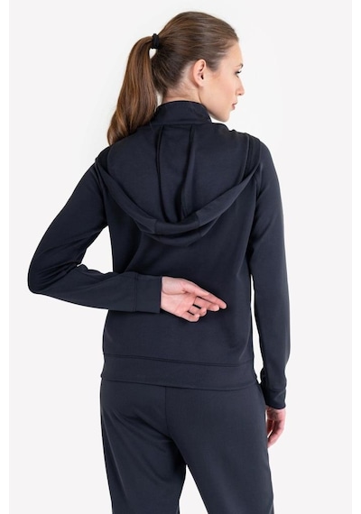 Lescon 23ntbs002109-633 Siyah Kadın Fermuarlı Kapüşonlu Sweatshirt Siyah
