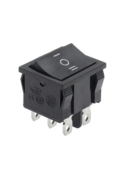 Ic-130 Orta Boy Işıksız On-off-on Anahtar 6p