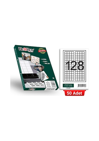 Herboy Hb-1723 17 X 23 Mm A4 Laser Etiket 50 Adet