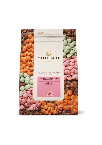 Callebaut Çilekli Damla Çikolata 2500 G