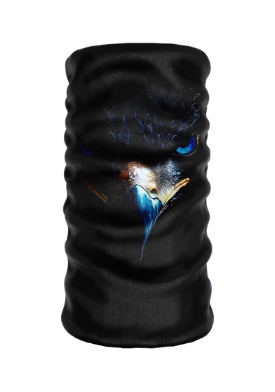 Bebo Store Extreme Spor Motor Ve Bisiklet Kullananlara Özel Desenli Reflektörlü Buf Boyunluk Bandana Balaklava Karga-181 Çok Renkli