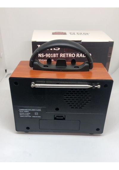 Lebron Ns-901bt Nostalji Bluetooth Radio Şömine Görüntüsü