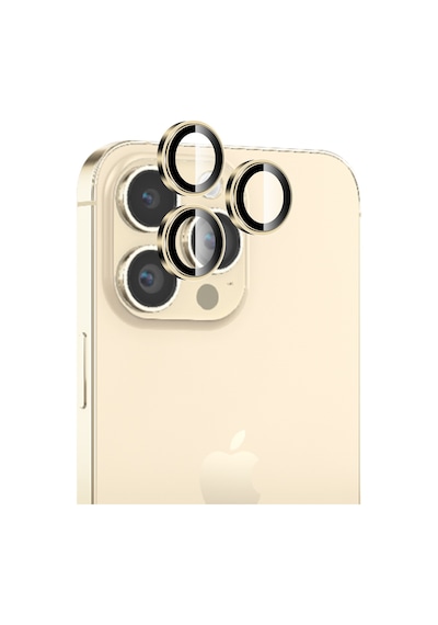 Bix Apple Uyumlu   iPhone 14 Pro / 14 Pro Max Lens Koruyucu Kamera Lensi 9h Gerçek Cam Crystal Ar+af Gümüş