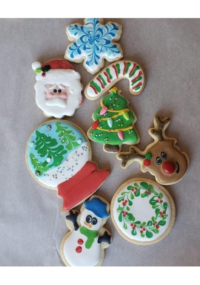 Yılbaşı Noel Christmas Kurabiye Kesici 10'lu Set New Year Goldcakes
