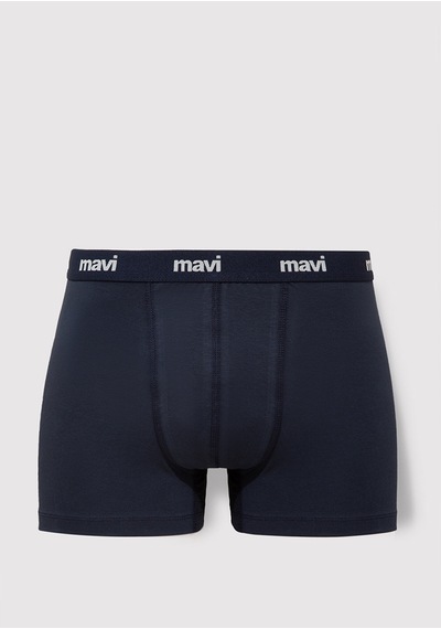 Mavi - 3Lü Baskılı Lacivert Boxer Seti 0911505-70490
