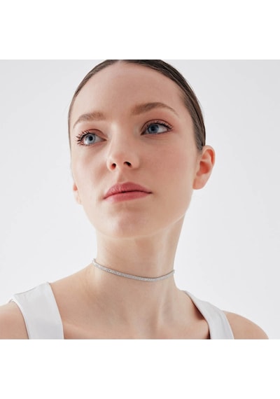 Merano Design 5mm Kahverengi Baget Choker Turuncu