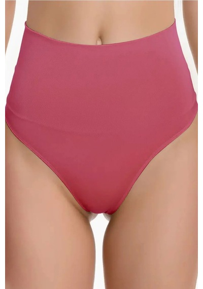 Montela Model Ekstra Bel Toparlayıcı Alt Karın Etkili String Külot Gül Kurusu Renk Gül Kurusu