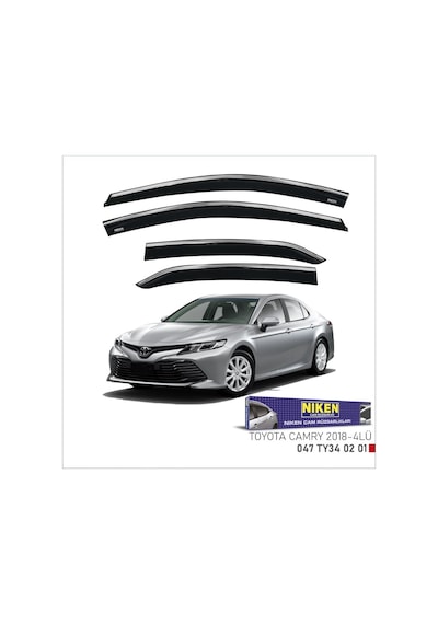 Niken Toyota Uyumlu Camry 2018- Kromlu Cam Rüzgarlığı
