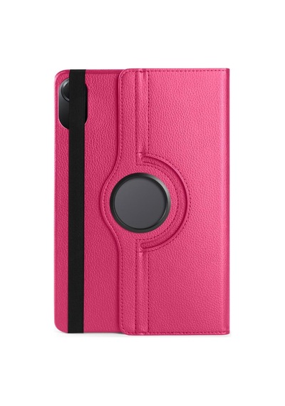 Aksesuarcim Pad X7 8.7 İle Uyumlu Kılıfı Suni Deri 2 Farklı Stand Olabilen Darbe Korumalı 360 Dönebilen Tablet Kılıfı Pembe Koyu Sku: Zeusb0gkh93xx3 Arka Kapak