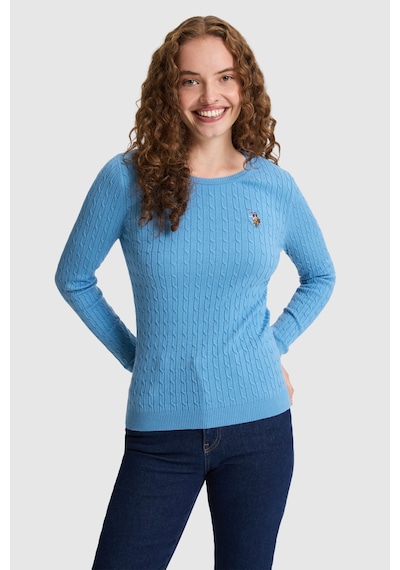 U.S. Polo Assn. Kadın Mavi Basic Kazak 50331602 Vr036