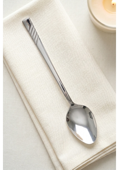 Karat Steel 6 Parça Tatlı Kaşığı Takımı - 16 Cm Silver