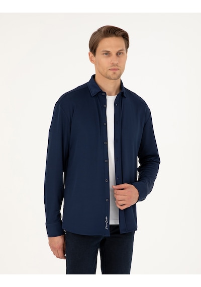 Pierre Cardin Erkek Lacivert Gömlek Örme 50293240-vr033 Lacivert