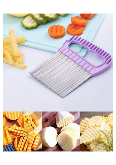 Pratik Şeklilli Patates Sebze Dilimleyici Çok Renkli