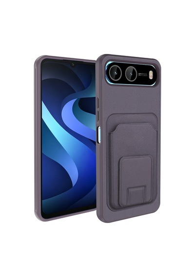 Lexroo İnfinix Hot 60i 5g Kartlıklı Tpu Bikart Kılıf - Koyu Yeşil