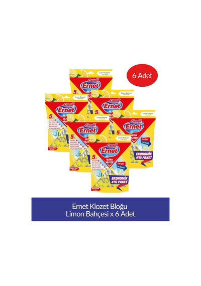 Ernet Klozet Bloğu Limon Bahçesi 4lü Paket X 6 Adet
