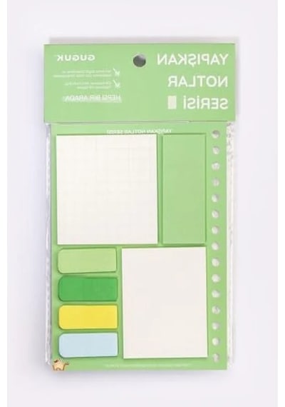 Yeşil Yapışkan Not Seti - Sticky Note