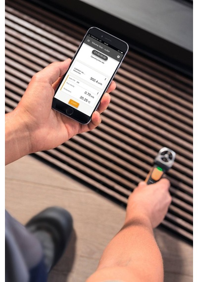Testo 410i Akıllı Telefon İle Kullanılabilen Pervaneli Anemometre