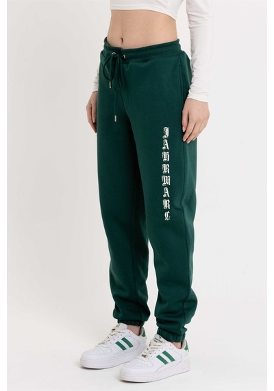 JAHR MARC Baskılı Oversize Yeşil Kadın Eşofman Altı - L Yeşil