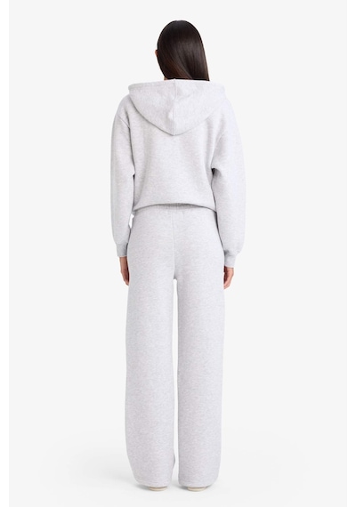 Defacto Straight Fit Basic Düz Cepli Yüksek Bel Eşofman Altı B8571ax25augr93 Gri-gr93