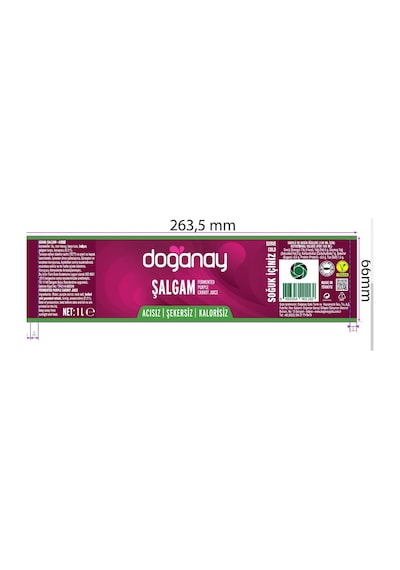 Doğanay Şalgam Suyu Acısız 1 Lt X 6 Adet