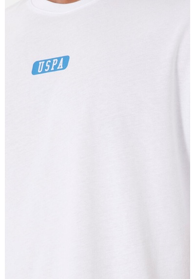 U.S. Polo Assn. Erkek Oversize Fit Bisiklet Yaka Tişört 50289280-vr024 Beyaz