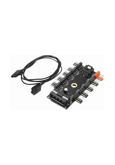 10 Port Fan Power Switch Çoklayıcı Pwm 4337P Çoğaltıcı Molex Hub