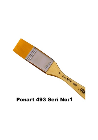 Ponart 493 Seri Sentetik Zemin Fırçası No 1