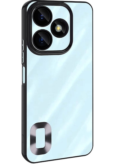 Noktaks - Xiaomi Redmi 13 4g Uyumlu - Kılıf Kamera Korumalı Logo Gösteren Omega Kapak - Gold
