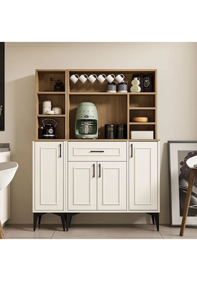 MEZZA SET 5250-5251 MIVA Kahve Köşesi (Çıtalı) Çok Amaçlı Dolap Kiler Mutfak Dolabı Sepet Beyaz MEZZA SET 5250-5251 MIVA Kahve Köşesi (Çıtalı) Çok Amaçlı Dolap Kiler Mutfak Dolabı Sepet Beyaz