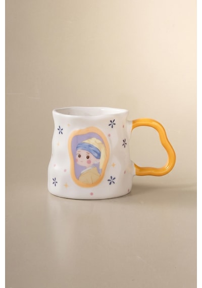 Karaca Canvas Sarı Kupa 380 Ml