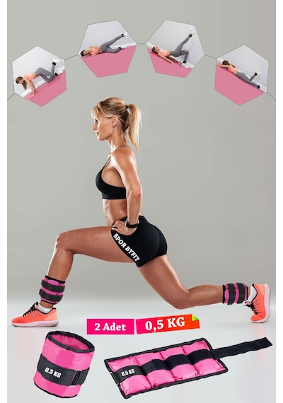 0,5 Kg Fuşya Deluxe Comfort El Ayak Ağırlığı Fuşya
