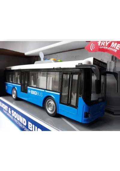 Otobüs Işıklı Sesli Kırılmaz Büyük Oyuncak Yolcu Otobüsü Kapılar