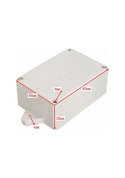 83x58x33mm Su Geçirmez Plastik Elektronik Proje Kutusu Ip65 Duvar Montaj Devre Prototip Wifi Iot