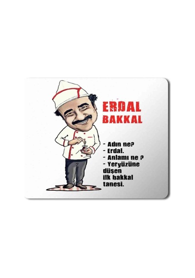Erdal Bakkal Yazı Mouse Pad Mousepad