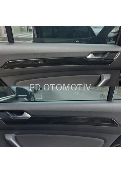 Volkswagen Passat B8 Torpido, Konsol, Trim, Göğüs Kaplama Seti Parlak Siyah Renk