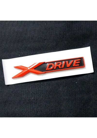 Xdrive Piano Black-kırmızı Bagaj Yazısı 3m 3d Abs Bmw X3