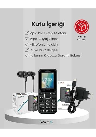 Yerli Üretim  Kamerasız Tuşlu Cep Telefonu 7 Gün Şarj Asker Yaşlı Öğrenci Telefon 2 Yıl