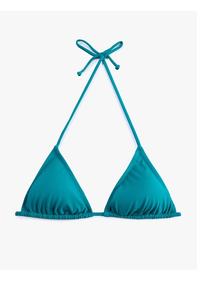 Koton Boyundan Bağlamalı Üçgen Bikini Üstü Yeşil 6sak10002mm