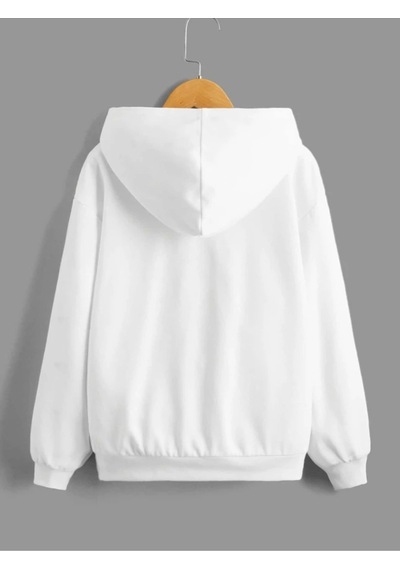 Startmore Beyaz Unisex Kadın/erkek Adventure Renkli Oversize Kapüşonlu