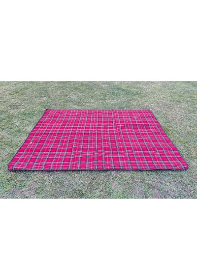 Campout Piknik Örtüsü Ekose Kırmızı