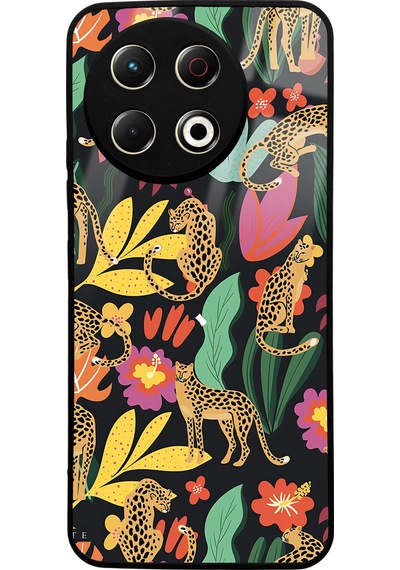 Tecno Spark 30 Pro Uyumlu Kediler Tasarımlı Glossy Telefon Kılıfı Çok Renkli