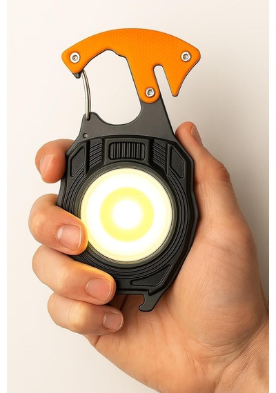 Çok Fonksiyonlu Mini Led Lamba Anahtarlık Ve Çakmak Şarjlı Taşınabilir Kamp Lambası 7 Işık Modlu Şarjlı Acil Genel