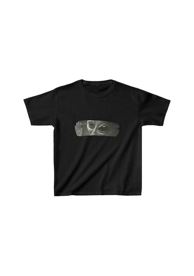 Vinevesta Çocuk Unisex Baskılı T-shirt - Siyah Çok Renkli