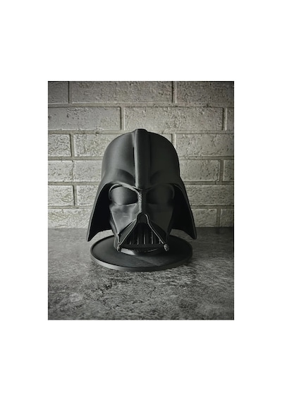 Siyah Renk Darth Vader Kulaklık Standı, Darth Vader Büstü, Star Wars Kulaklık Askısı