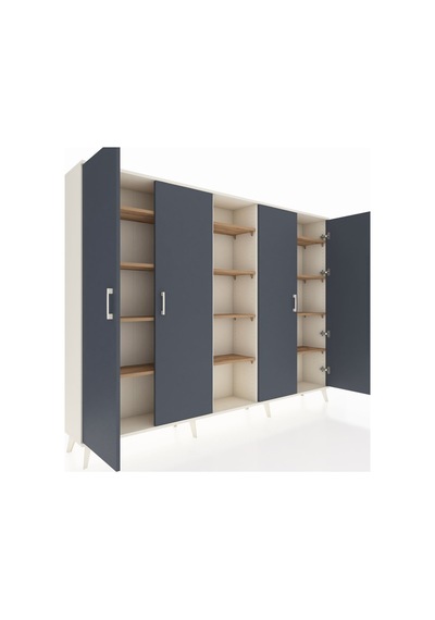 Arges Dolap 12 Raflı 4 Kapaklı 220x30x163 Aytaşı-antrasit/çam Antrasıt/atlas Çam - Aytası Arges Dolap 12 Raflı 4 Kapaklı 220x30x163 Aytaşı-antrasit/çam Antrasıt/atlas Çam - Aytası