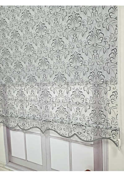 Bbb Desenli Çift Mekanizmalı Tül Stor Perde Gri Tsr5006 Bbb Desenli Çift Mekanizmalı Tül Stor Perde Gri Tsr5006