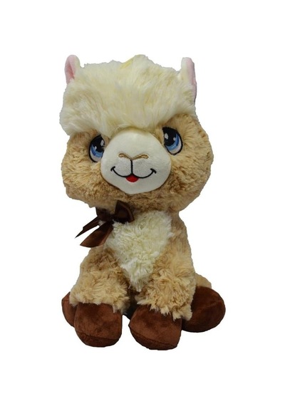 Oyuncak Peluş Lama 35 Cm Oyun Ve Uyku Arkadaşım - Kahve Çok Renkli