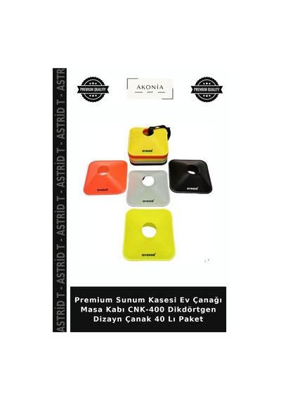 Premium Sunum Kasesi Ev Çanağı Masa Kabı Cnk-400 Dikdörtgen Dizayn Çanak 40 Lı Paket Diğer