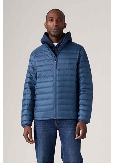 Levi's Erkek Katlanabilir Ceket Koyu Mavi Şişme Mont - A8567-0001